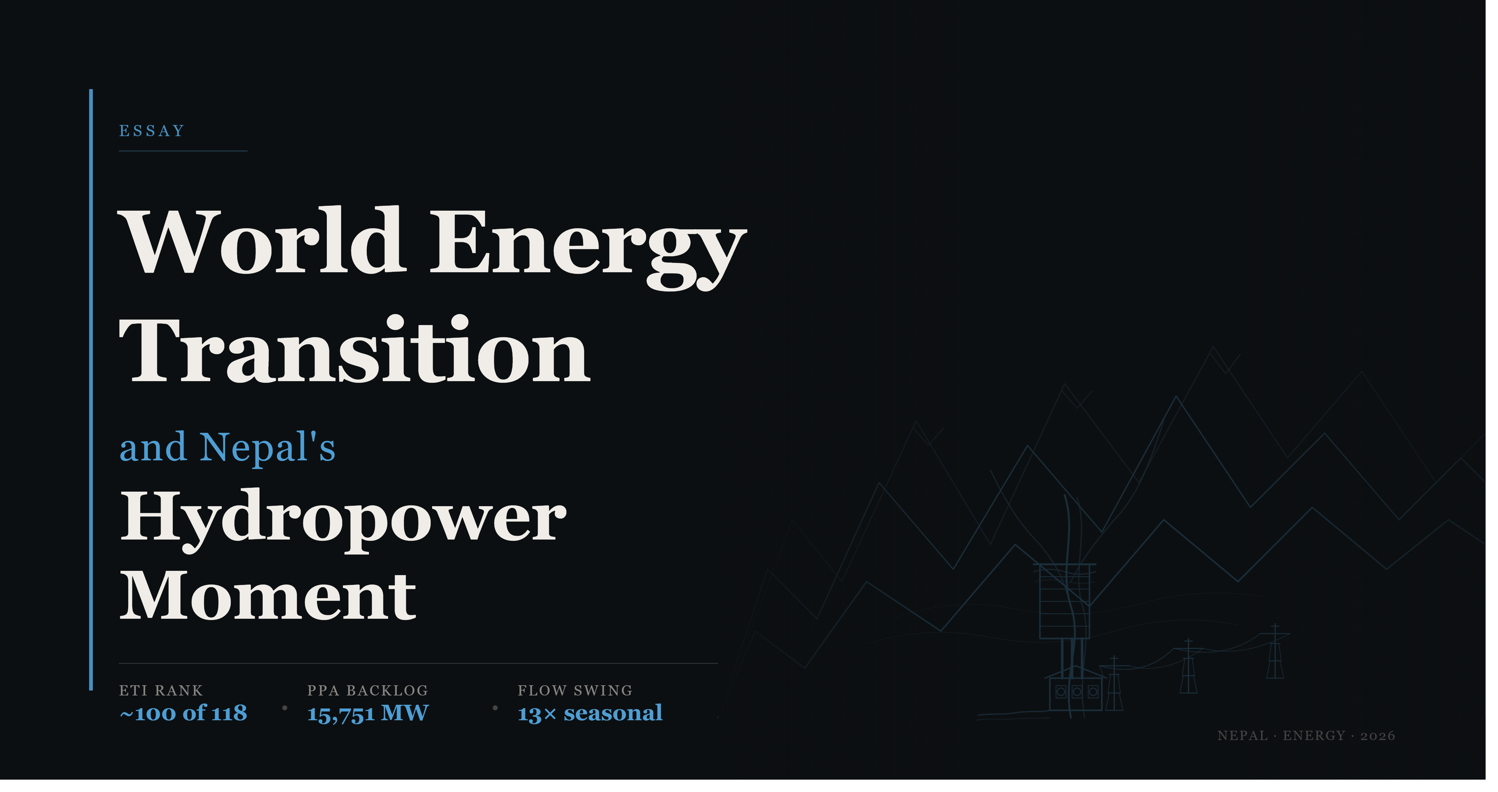 World Energy Transition and Nepal hydropower moment banner